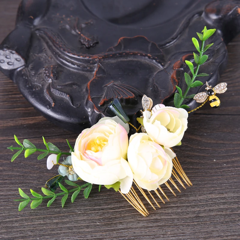 Wedding Bridal Hair Combs Vintage Gold Hairpins Prom Jewelry Simulation Flower Pattern Hair Accessories Pins Women
Wedding Bridal Hair Combs Vintage Gold Hairpins Prom Jewelry Simulation Flower Pattern Hair Accessories Pins Women