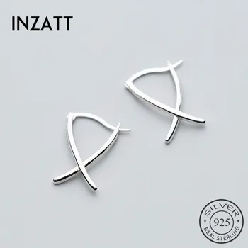 INZATT Minimalist 925 Sterling Silver Cross Hoop Earrings Fine Jewelry For Women Birthday party punk Accessories
INZATT Minimalist 925 Sterling Silver Cross Hoop Earrings Fine Jewelry For Women Birthday party punk Accessories