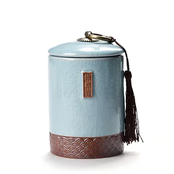 Popular Celadon Tea Can With Lid Small Things Storage Jars Candy Tanks Dried Nuts Pot Porcelain Food Cans Cookie Jar Container
Popular Celadon Tea Can With Lid Small Things Storage Jars Candy Tanks Dried Nuts Pot Porcelain Food Cans Cookie Jar Container