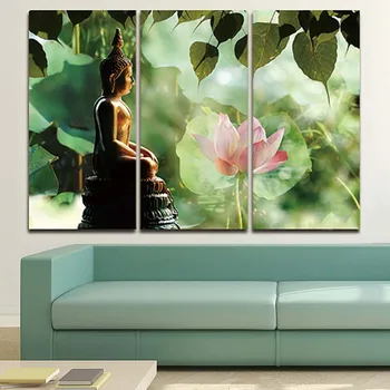 3 Pieces Canvas HD Print Lotus And Buddha Framework Wall Art Poster Modern Painting Modular Pictures Home Decor Living Room
3 Pieces Canvas HD Print Lotus And Buddha Framework Wall Art Poster Modern Painting Modular Pictures Home Decor Living Room