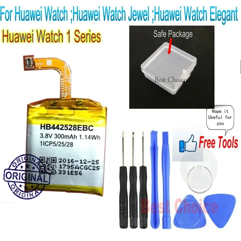 For Huawei Watch, Huawei Watch Elegant Huawei Watch Jewel 300mAh 1.14Wh HB442528EBC 1ICP5/25/28 Battery + Free Tools
For Huawei Watch, Huawei Watch Elegant Huawei Watch Jewel 300mAh 1.14Wh HB442528EBC 1ICP5/25/28 Battery + Free Tools