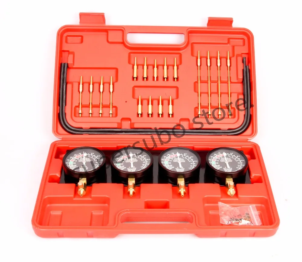 Motorcycle Universal Gauge 4-Carb Carburetor Synchronizer Set kit Vacuum Hoses Extensions 4 GL 1100 1200 CB1000 400
Motorcycle Universal Gauge 4-Carb Carburetor Synchronizer Set kit Vacuum Hoses Extensions 4 GL 1100 1200 CB1000 400