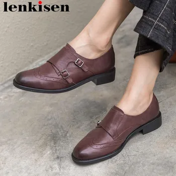 Full grain leather british school retro vintage simple style handmade square toe punk design buckle design shallow pumps L6f9
Full grain leather british school retro vintage simple style handmade square toe punk design buckle design shallow pumps L6f9