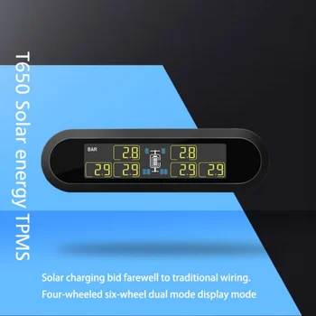 Car Solar Charging Tire Pressure Monitoring System With LCD Display 6 Tyre Sensors Auto Tire Pressure Monitoring Alarm Universal
Car Solar Charging Tire Pressure Monitoring System With LCD Display 6 Tyre Sensors Auto Tire Pressure Monitoring Alarm Universal
