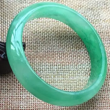 59mm Certified Natural GREEN Jadeite JADE Bracelet Bangle 200793 
59mm Certified Natural GREEN Jadeite JADE Bracelet Bangle 200793