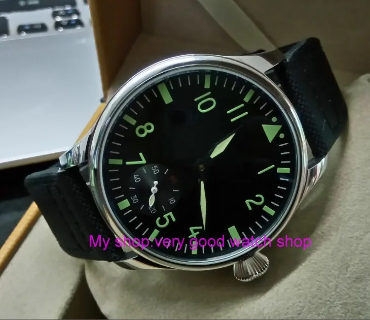 green luminous 44mm parnis 6498 / ST3621 17 jewels Mechanical Hand Wind movement butterfly buckle men's watches 383A
green luminous 44mm parnis 6498 / ST3621 17 jewels Mechanical Hand Wind movement butterfly buckle men's watches 383A