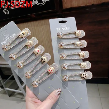 Korea New Czech Rhinestone Exquisite Hair Clip Metal Cartoon Barrettes Women Hair Accessories Luxury Hearwear Fashion Girls
Korea New Czech Rhinestone Exquisite Hair Clip Metal Cartoon Barrettes Women Hair Accessories Luxury Hearwear Fashion Girls