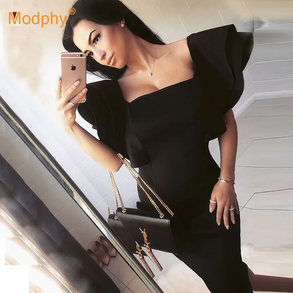 2019 Summer New Women's Sexy Red Bandage Dress Vestidos Sleeveless Ruffled Bodycon Dress Club Celebrity evening Party Dress
2019 Summer New Women's Sexy Red Bandage Dress Vestidos Sleeveless Ruffled Bodycon Dress Club Celebrity evening Party Dress