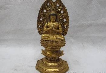 Chinese Bronze Copper 24K Gold Lotus Kwan-yin Bodhisattva Guanyin Buddha Statue
Chinese Bronze Copper 24K Gold Lotus Kwan-yin Bodhisattva Guanyin Buddha Statue