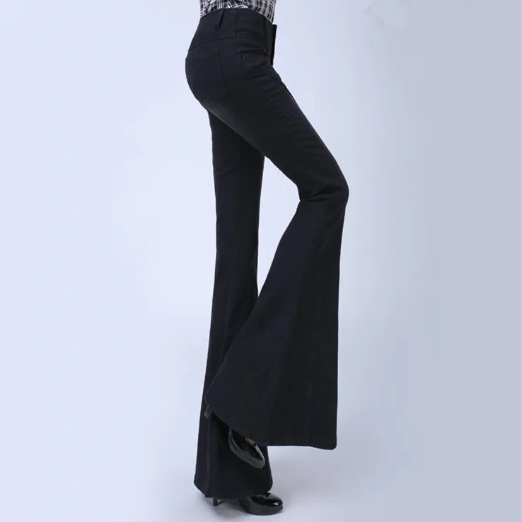 High Fashion Big Flare Leg Black Jeans Woman Sexy Low Rise Push Up Jeans Trousers Skinny Bell Bottom Pants
High Fashion Big Flare Leg Black Jeans Woman Sexy Low Rise Push Up Jeans Trousers Skinny Bell Bottom Pants