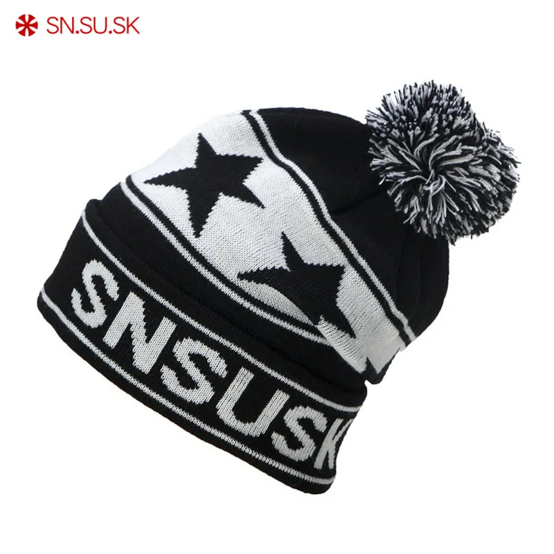 SN.SU.SK 2019 High Quality Winter Ski Hats Snowboard Warm Woolen Caps For Men Women Star Hairball Female Beanies Hat 04-5265
SN.SU.SK 2019 High Quality Winter Ski Hats Snowboard Warm Woolen Caps For Men Women Star Hairball Female Beanies Hat 04-5265