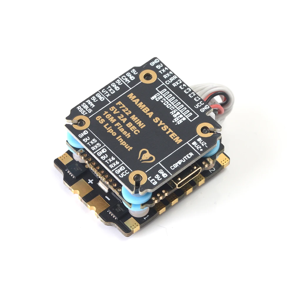 Diatone MAMBA F722 F7 MINI Betaflight Flight Control OSD 5V/2A & 306 30A 2-6S Blheli_32 Dshot1200 FPV Brushless ESC for RC Drone
Diatone MAMBA F722 F7 MINI Betaflight Flight Control OSD 5V/2A & 306 30A 2-6S Blheli_32 Dshot1200 FPV Brushless ESC for RC Drone