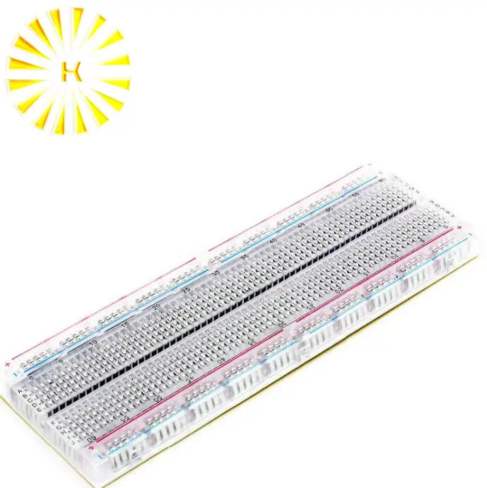 Breadboard 830 Point Solderless PCB Bread Board MB-102 MB102 Test Develop DIY Transparent
Breadboard 830 Point Solderless PCB Bread Board MB-102 MB102 Test Develop DIY Transparent