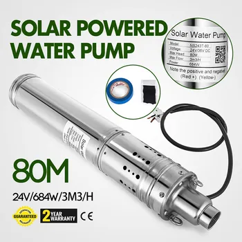 DC 24V 684W Solar Powered Water Pump Submersible Bore Hole Pond Deep Well 3m3/h 900W-1500W (36V)
DC 24V 684W Solar Powered Water Pump Submersible Bore Hole Pond Deep Well 3m3/h 900W-1500W (36V)
