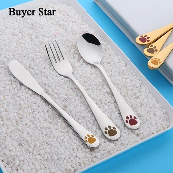 3pcs/set Metal Kids Dinnerware Stainless Steel Cutlery Set Children fun Cartoons handle Tableware Food knife Fork spoon flatware
3pcs/set Metal Kids Dinnerware Stainless Steel Cutlery Set Children fun Cartoons handle Tableware Food knife Fork spoon flatware