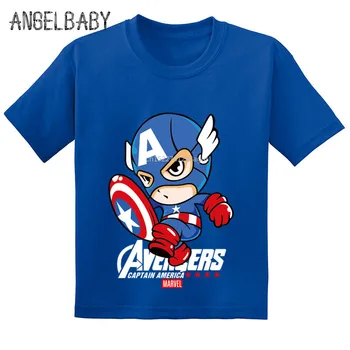Avengers Captain America Super Hero Kids Funny T-shirts Summer Cartoon Children Cotton Baby T shirt Boys/Girls Tops Tees,GKT225
Avengers Captain America Super Hero Kids Funny T-shirts Summer Cartoon Children Cotton Baby T shirt Boys/Girls Tops Tees,GKT225