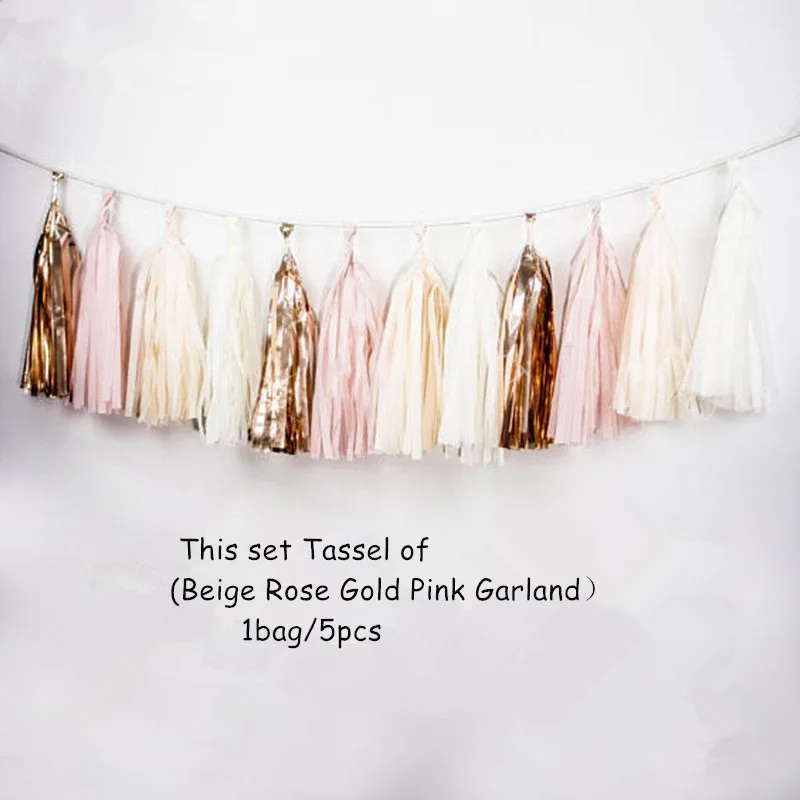 15pcs/Set DIY Rose Gold Pink Beige Tassel Garland contains 15 tassels (3 bags) Wedding Baby bridal Shower Birthday Party Decor
15pcs/Set DIY Rose Gold Pink Beige Tassel Garland contains 15 tassels (3 bags) Wedding Baby bridal Shower Birthday Party Decor