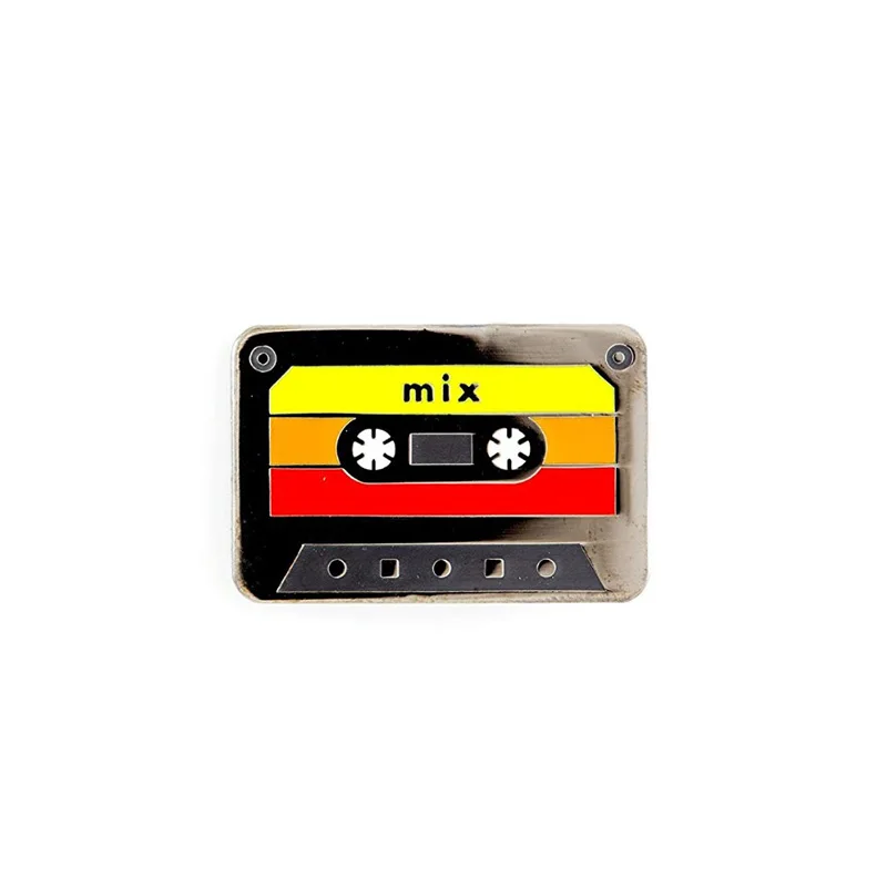 Mix tape enamel pin 80s retro music pin cassette tape brooch musical jewelry music lovers gift cute pins art
Mix tape enamel pin 80s retro music pin cassette tape brooch musical jewelry music lovers gift cute pins art