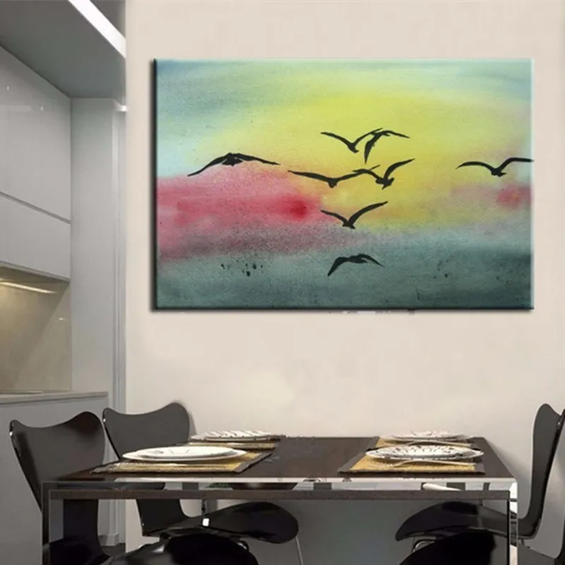 Modern Home Decor Wall Art Beautiful Seagull Birds Pictures Handpainted Abstract Seascape Oil Paintings on Canvas Large Painting
Modern Home Decor Wall Art Beautiful Seagull Birds Pictures Handpainted Abstract Seascape Oil Paintings on Canvas Large Painting