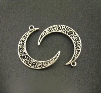 8 Pcs Filigree Moon Shape Earring Findings Charm Fits Bracelets Jewelry Making A1123/1124 
8 Pcs Filigree Moon Shape Earring Findings Charm Fits Bracelets Jewelry Making A1123/1124