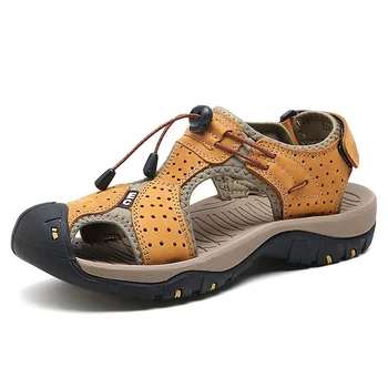 New Fashion Men Shoes Summer Beach Shoes Breathable Men Sandals Brand Genuine Leather Men Flats Man Casual Shoes Plus Size 39-46
New Fashion Men Shoes Summer Beach Shoes Breathable Men Sandals Brand Genuine Leather Men Flats Man Casual Shoes Plus Size 39-46
