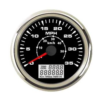 Marine Auto GPS Speedometer Speedo Velometer 0-35MPH 0-55KM/H Odometer Mileage Backlight 85mm Shows TRIP/COG ODO 12V/24V
Marine Auto GPS Speedometer Speedo Velometer 0-35MPH 0-55KM/H Odometer Mileage Backlight 85mm Shows TRIP/COG ODO 12V/24V