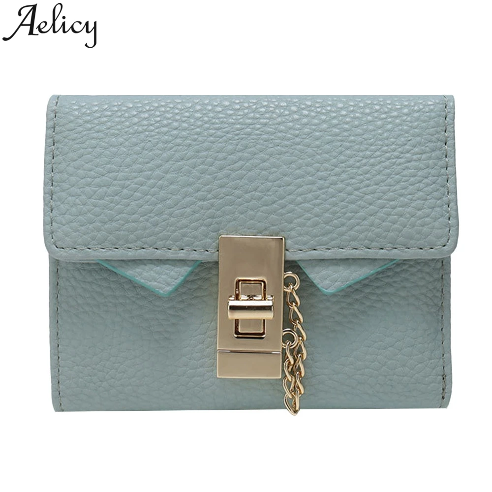Aelicy New Fashion Ladies Wallet Long multi-function Coin Purse Hardware Lock Short Paragraph Three Fold Wallet Wallet
Aelicy New Fashion Ladies Wallet Long multi-function Coin Purse Hardware Lock Short Paragraph Three Fold Wallet Wallet