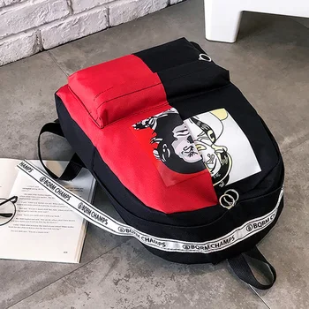 Canvas Backpack Hit Color Ladies Backpack Stitching Small Fresh Color Matching Student Backpack
Canvas Backpack Hit Color Ladies Backpack Stitching Small Fresh Color Matching Student Backpack