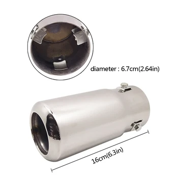 Universal Chrome Stainless Steel Car Exhaust Tip pipe For VW Buick Toyota Peugeot Fiat Honda Suzuki Subaru Mitsubishi Renault
Universal Chrome Stainless Steel Car Exhaust Tip pipe For VW Buick Toyota Peugeot Fiat Honda Suzuki Subaru Mitsubishi Renault