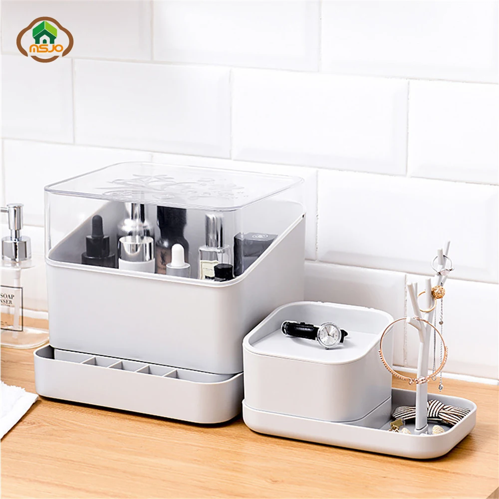 MSJO Makeup Organizer Storage Box with Drawer Dustproof Cover Storage for Women Jewelry Cosmetices Lipstick Holder Organizador
MSJO Makeup Organizer Storage Box with Drawer Dustproof Cover Storage for Women Jewelry Cosmetices Lipstick Holder Organizador