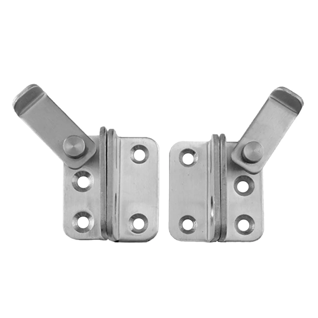 Slide Bolt Latch Gate Latches Safety Door Lock 40x45mm Stainless Steel Brushed Finish with Padlock Hole