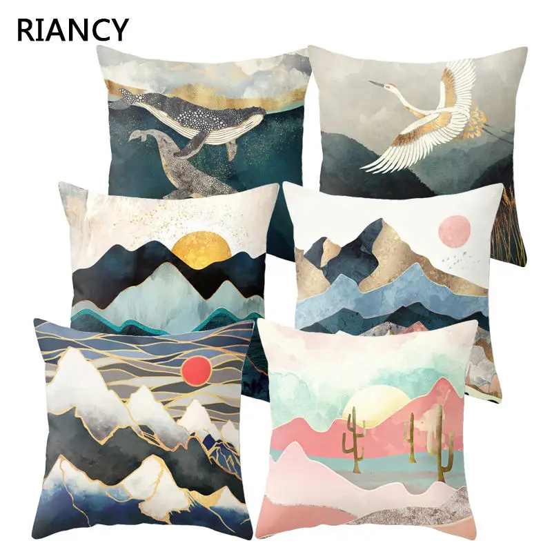 1Pcs Decorative Pillows Geometric Mountain Peaks Sun Whale Printed Cushion Cover Home Living Room Sofa Decoration 45*45cm 40831
1Pcs Decorative Pillows Geometric Mountain Peaks Sun Whale Printed Cushion Cover Home Living Room Sofa Decoration 45*45cm 40831