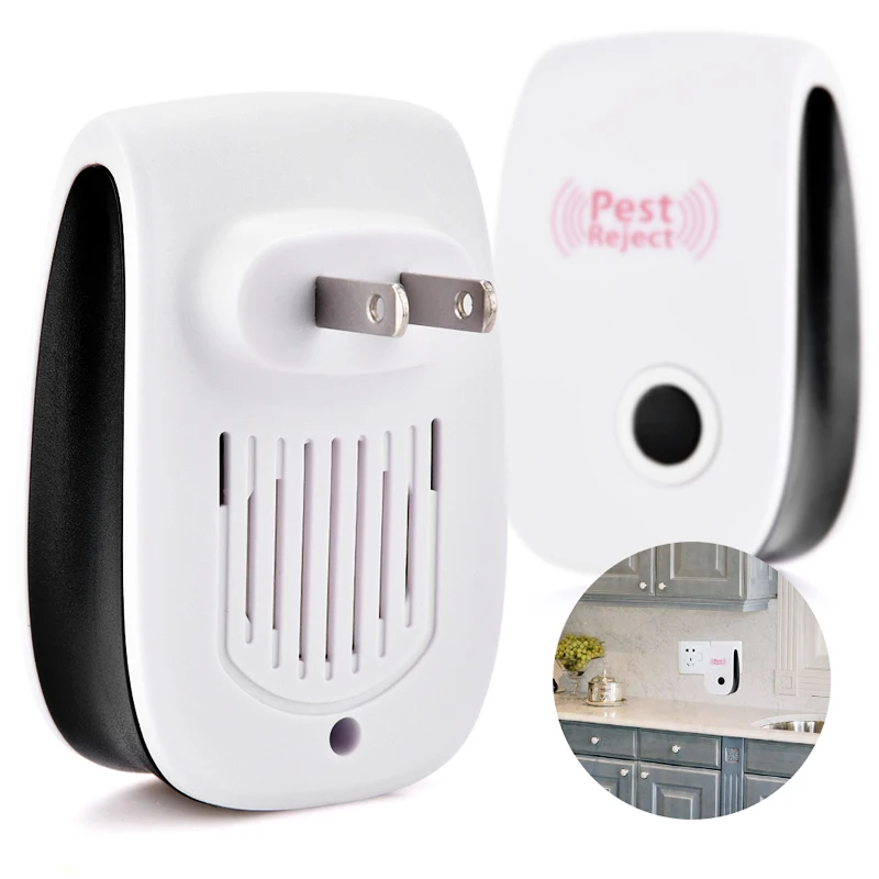 

Enhanced Version Electronic Cat Ultrasonic Anti Mosquito Insect Repeller Rat Mouse Cockroach Pest Reject Repellent EU/US Plug