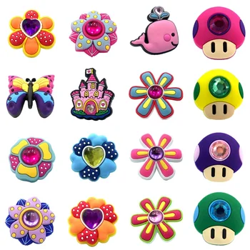 1PCS Crystal & Flower Butterfly PVC Shoe Charms Shoe Accessories Shoe Buckles Decor Fit Bracelets Croc Charms JIBZ Children Gift 
1PCS Crystal & Flower Butterfly PVC Shoe Charms Shoe Accessories Shoe Buckles Decor Fit Bracelets Croc Charms JIBZ Children Gift