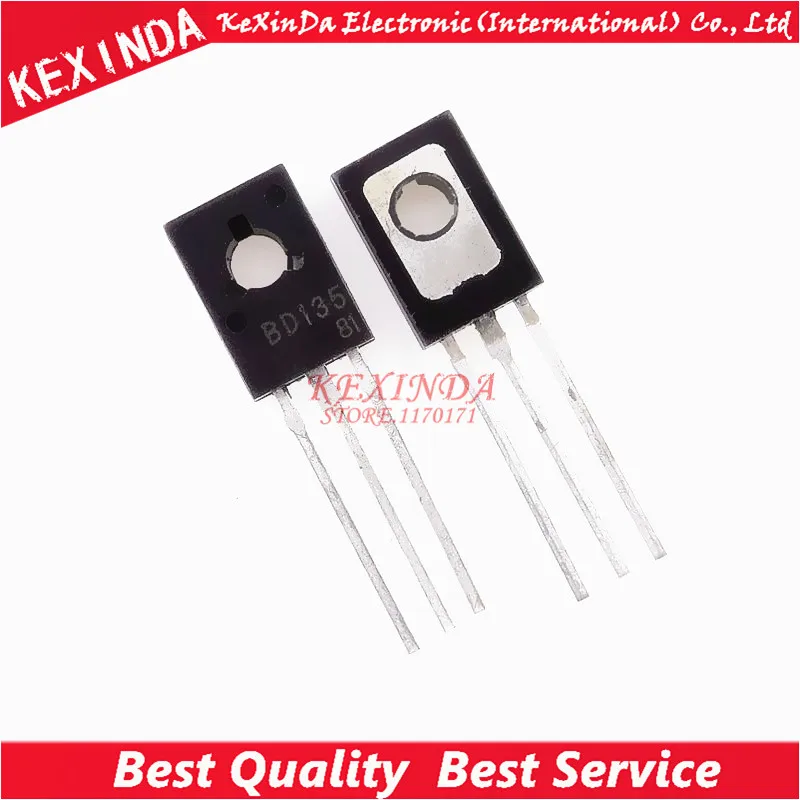 BD135 Transistor TO-126 NPN 45V 1.5A Silicon NPN Epitaxial Power Triode Transistor 10pcs/lot
BD135 Transistor TO-126 NPN 45V 1.5A Silicon NPN Epitaxial Power Triode Transistor 10pcs/lot