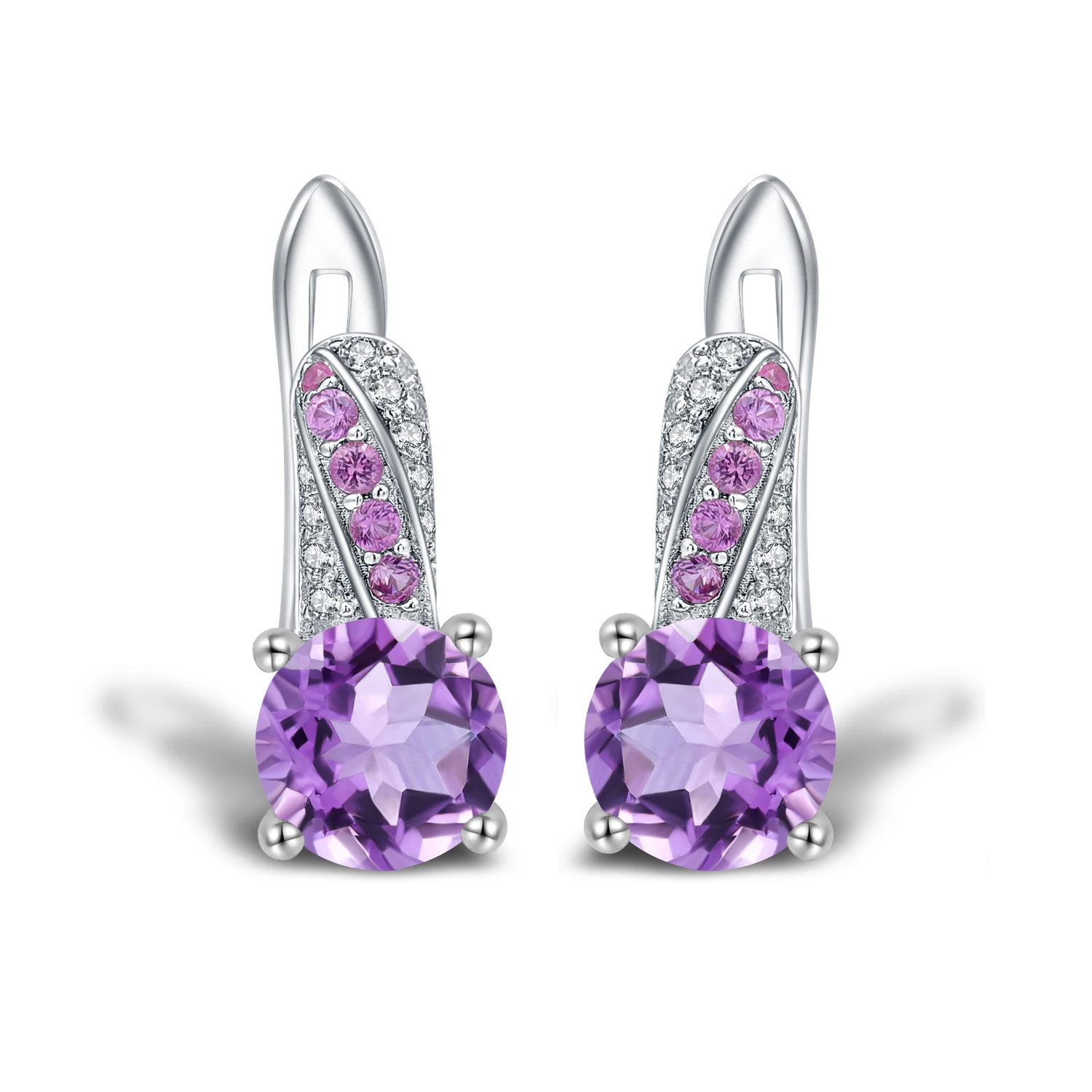 Gem's Ballet 2.71Ct Natural Amethyst Gemstone Earrings 925 Sterling Silver Wedding Stud Earrings For Women Fine Jewelry
Gem's Ballet 2.71Ct Natural Amethyst Gemstone Earrings 925 Sterling Silver Wedding Stud Earrings For Women Fine Jewelry