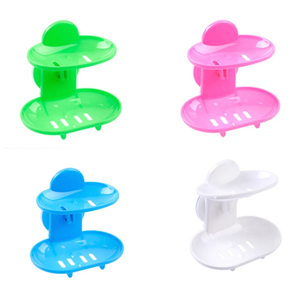 Hot Selling Bathroom Double Layers Strong Sucker Soapbox Soap Draining Holder Soap Dish
Hot Selling Bathroom Double Layers Strong Sucker Soapbox Soap Draining Holder Soap Dish
