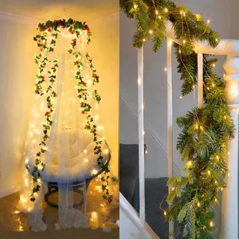 200 LEDs Christmas Garland Copper Wire LED String Lamp Fairy lights For Indoor New Year Xmas Wedding Decoration
200 LEDs Christmas Garland Copper Wire LED String Lamp Fairy lights For Indoor New Year Xmas Wedding Decoration