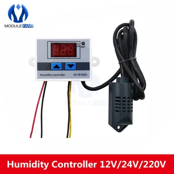 Digital Humidity Controller 12V/24V/110V-220V Hygrometer Humidity Control Switch Hygrostat Humidity Sensor
Digital Humidity Controller 12V/24V/110V-220V Hygrometer Humidity Control Switch Hygrostat Humidity Sensor