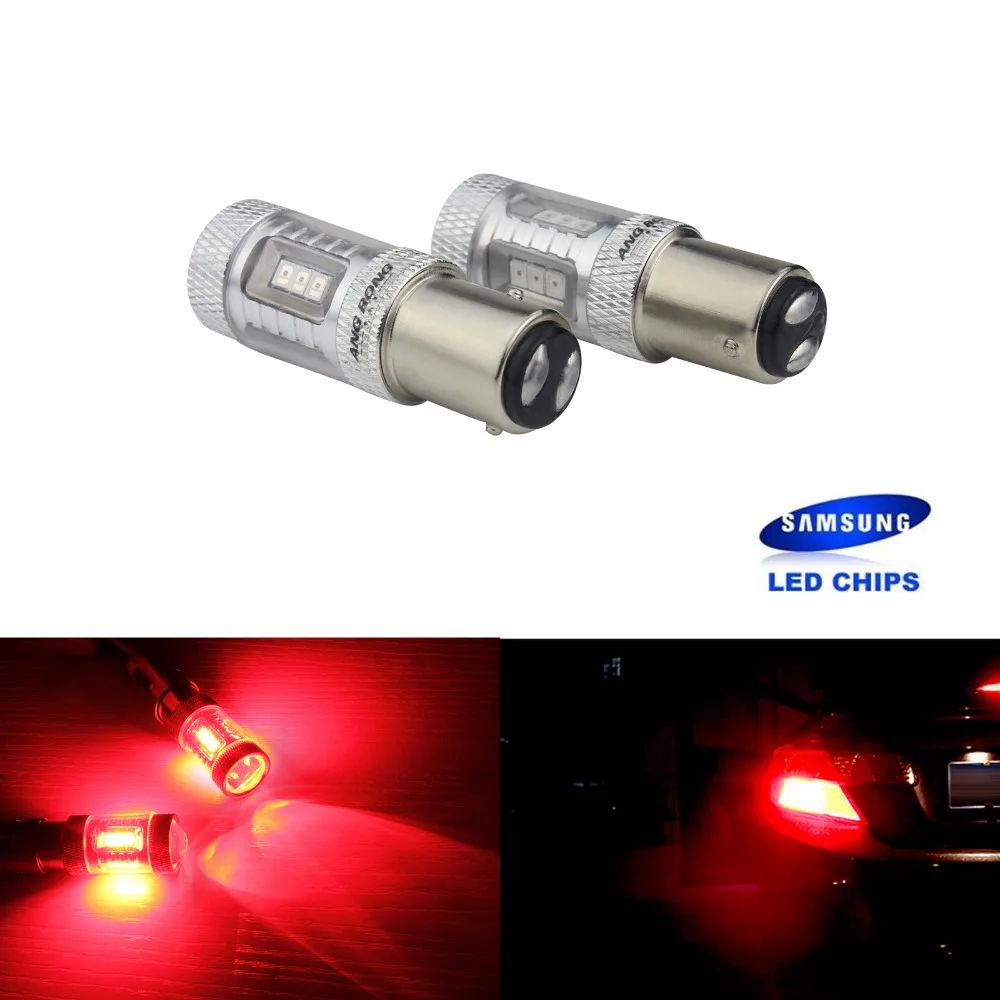 ANGRONG 2 Red 380 P21/5W 1157 BAY15d Bulb 15W SAMSUNG LED Indicator Rear Fog Tail Stop Light(CA261x2)
ANGRONG 2 Red 380 P21/5W 1157 BAY15d Bulb 15W SAMSUNG LED Indicator Rear Fog Tail Stop Light(CA261x2)