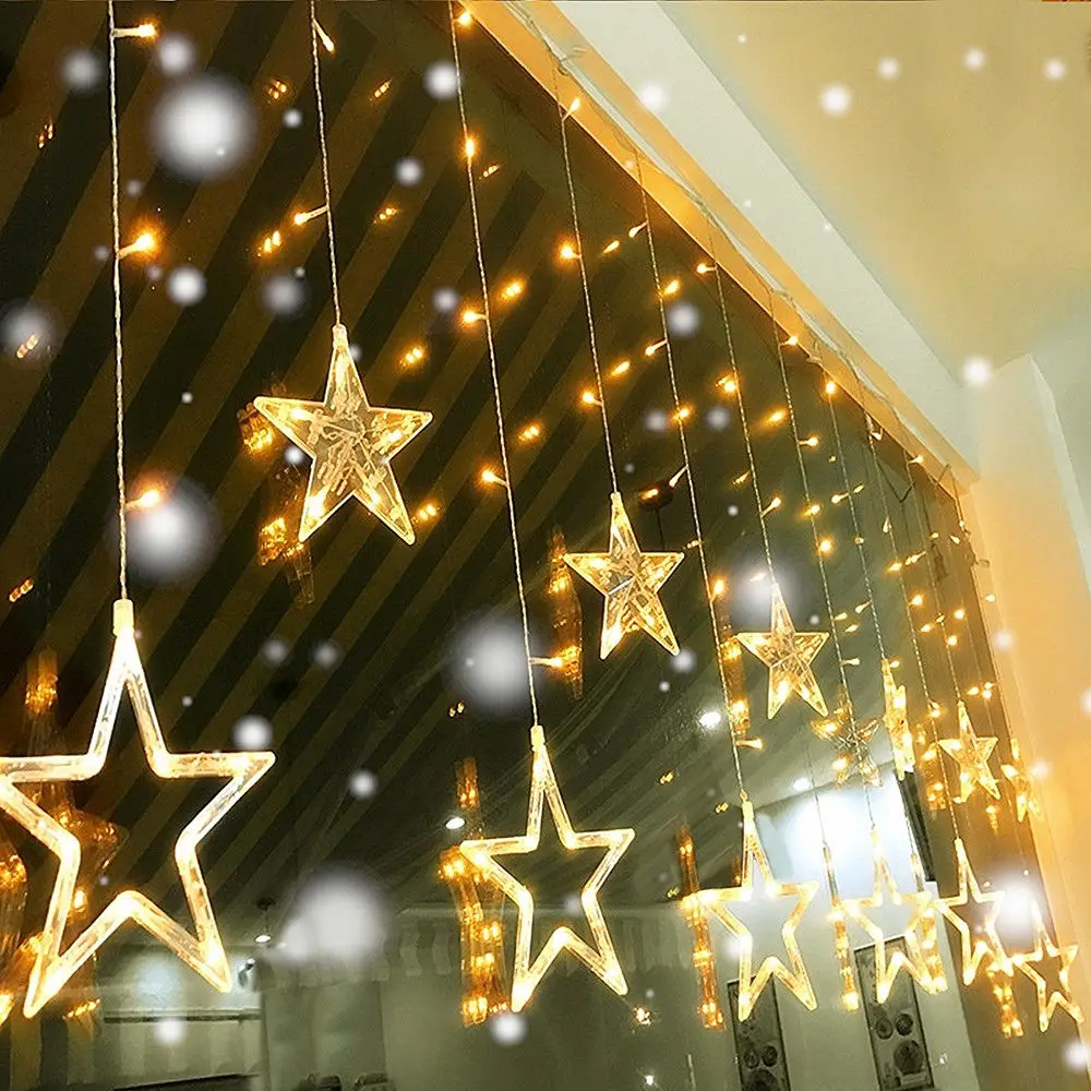 Moon Star LED Curtain Lamp fairy String Ins Christmas twinkle Lights Garden Decoration Holiday Lights Wedding Neon Lantern 220v
Moon Star LED Curtain Lamp fairy String Ins Christmas twinkle Lights Garden Decoration Holiday Lights Wedding Neon Lantern 220v