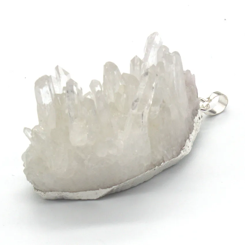 100-Unique Personalized 1 Pcs Charm Silver Plated Irregular Shape Rock Crystal Cluster Pendant Fashion Jewelry
100-Unique Personalized 1 Pcs Charm Silver Plated Irregular Shape Rock Crystal Cluster Pendant Fashion Jewelry