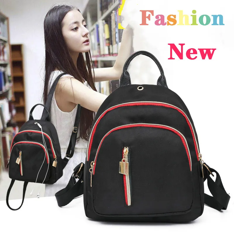 Oxford Backpack Women Black Zipper Waterproof Nylon School Bags Teenage Girls High Quality Fashion Travel Tote Backpack
Oxford Backpack Women Black Zipper Waterproof Nylon School Bags Teenage Girls High Quality Fashion Travel Tote Backpack