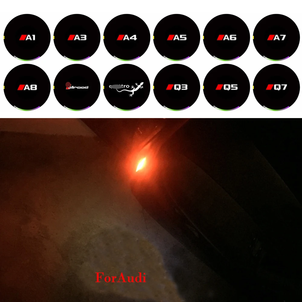 

LED Door Warning Light With Sline Logo Projector For Audi A5 A6L A6 C5 A4L A4 B5 B6 B7 B8 A1 A7 A8 TT Q7 Q5 Q3 A3 R8 Logo Light