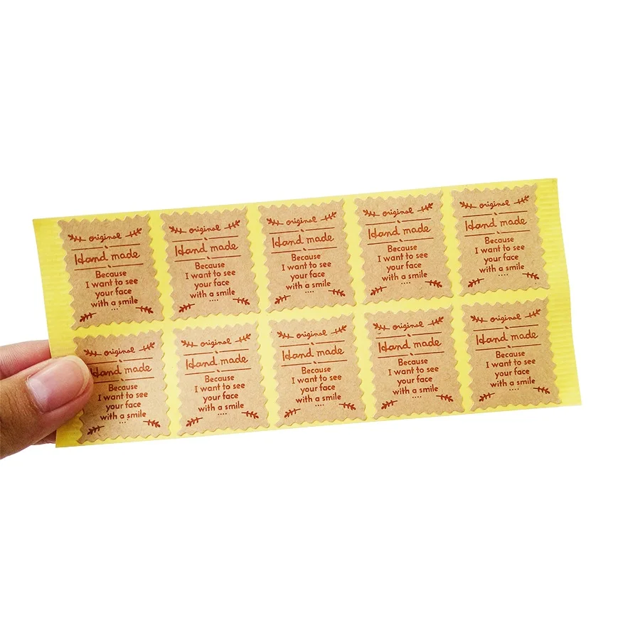 100 Pcs/lot Original Handmade Stamp Shape Kraft Paper Stickers Label Sticker DIY Hand Made For Gift Cake Baking Sealing Sticker
100 Pcs/lot Original Handmade Stamp Shape Kraft Paper Stickers Label Sticker DIY Hand Made For Gift Cake Baking Sealing Sticker