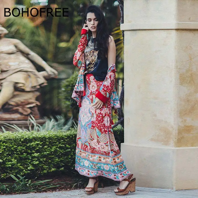 BOHOFREE LOTUS MAXI SPLIT SKIRT Bohemian Holiday Beach Even Maxi Skirts Gypsy Floral Lotus Print High Waist Women's Skirts
BOHOFREE LOTUS MAXI SPLIT SKIRT Bohemian Holiday Beach Even Maxi Skirts Gypsy Floral Lotus Print High Waist Women's Skirts