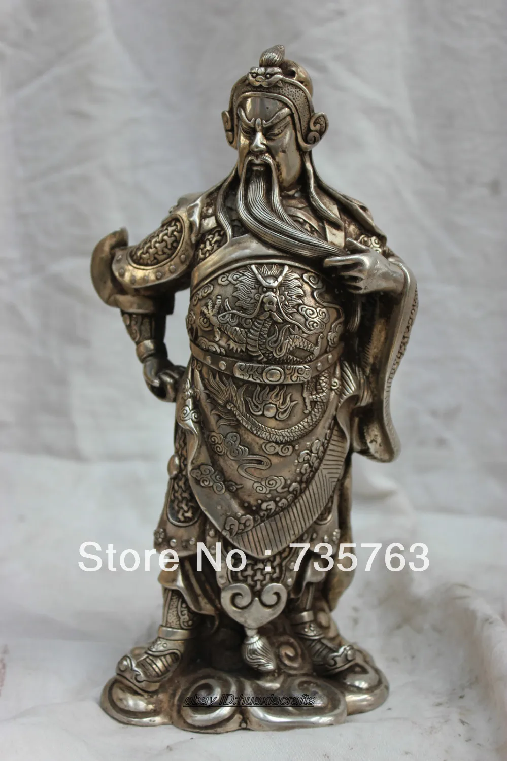 xiuli 00289 100% China's Tibet bronze statue Silver Guan Yu Guan Gong Kuan Kung statue
xiuli 00289 100% China's Tibet bronze statue Silver Guan Yu Guan Gong Kuan Kung statue