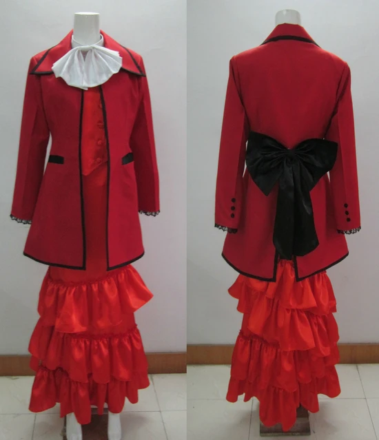 Anime Black Butler Angelina Dares Cosplay Costumes Madame Red Formal Dress Full Set Lolita Dress For Female Custom-Make Any Size
Anime Black Butler Angelina Dares Cosplay Costumes Madame Red Formal Dress Full Set Lolita Dress For Female Custom-Make Any Size