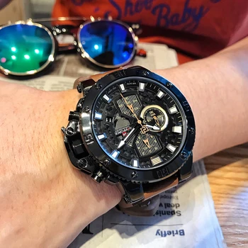 NAVIFORCE Fashion Watch Men Sport Analog Quartz Clock Leather Watches Top Brand Waterproof Clock Wrist Watch Relogio Masculino
NAVIFORCE Fashion Watch Men Sport Analog Quartz Clock Leather Watches Top Brand Waterproof Clock Wrist Watch Relogio Masculino