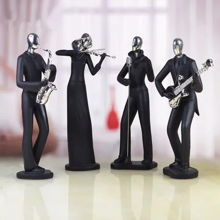matt black music playing figurines creative modern home decors bar office book room arts and crafts resin ornaments art display
matt black music playing figurines creative modern home decors bar office book room arts and crafts resin ornaments art display